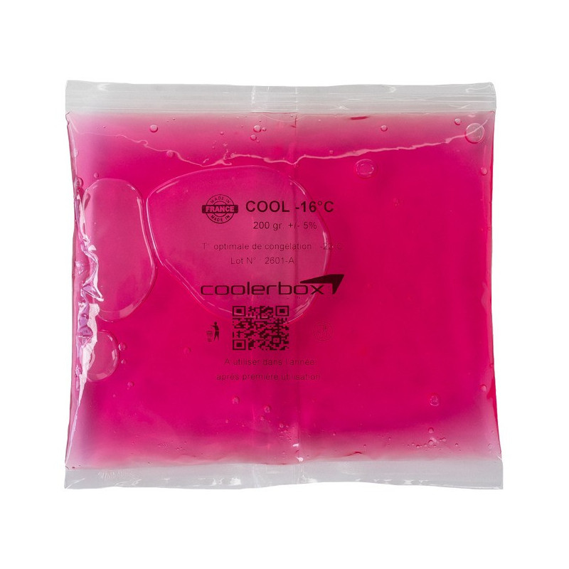 SACHET DE GEL EUTECTIQUE 200GR-21°C - GEL COLD PACK - GEL REFRIGERANT